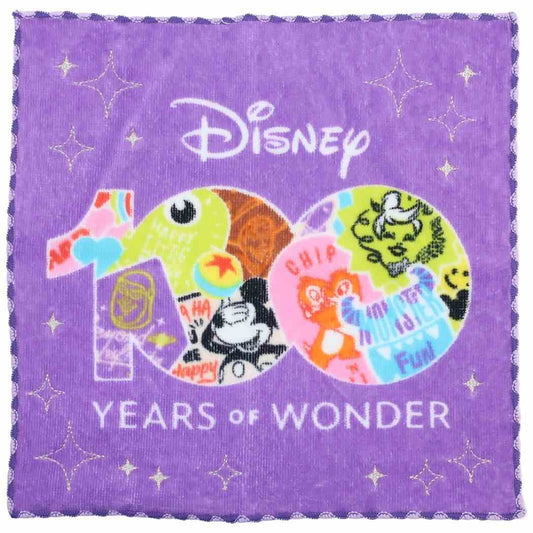 ミニタオル ディズニーキャラクター シャーリングハンカチタオル ワンダーパープル ディズニー 丸眞