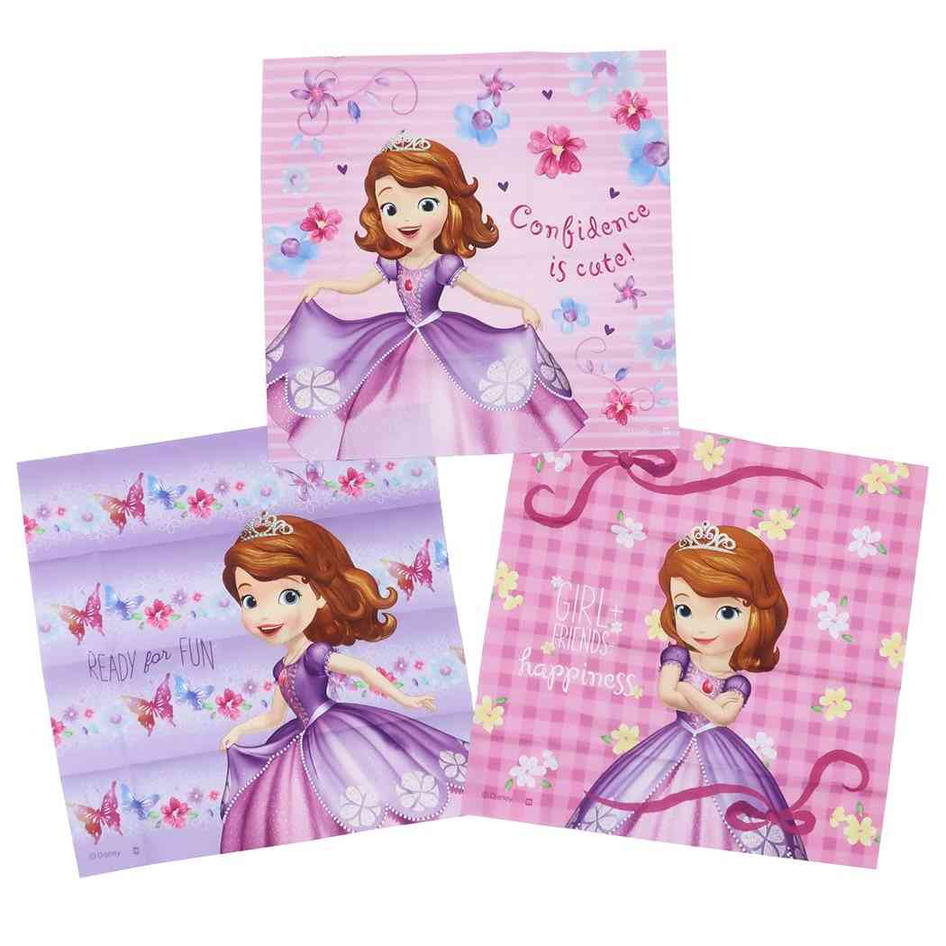 ちいさなプリンセスソフィア グッズ ハンカチ キャラクター ハンカチーフ 3枚セット プレゼント 男の子 女の子 ギフト