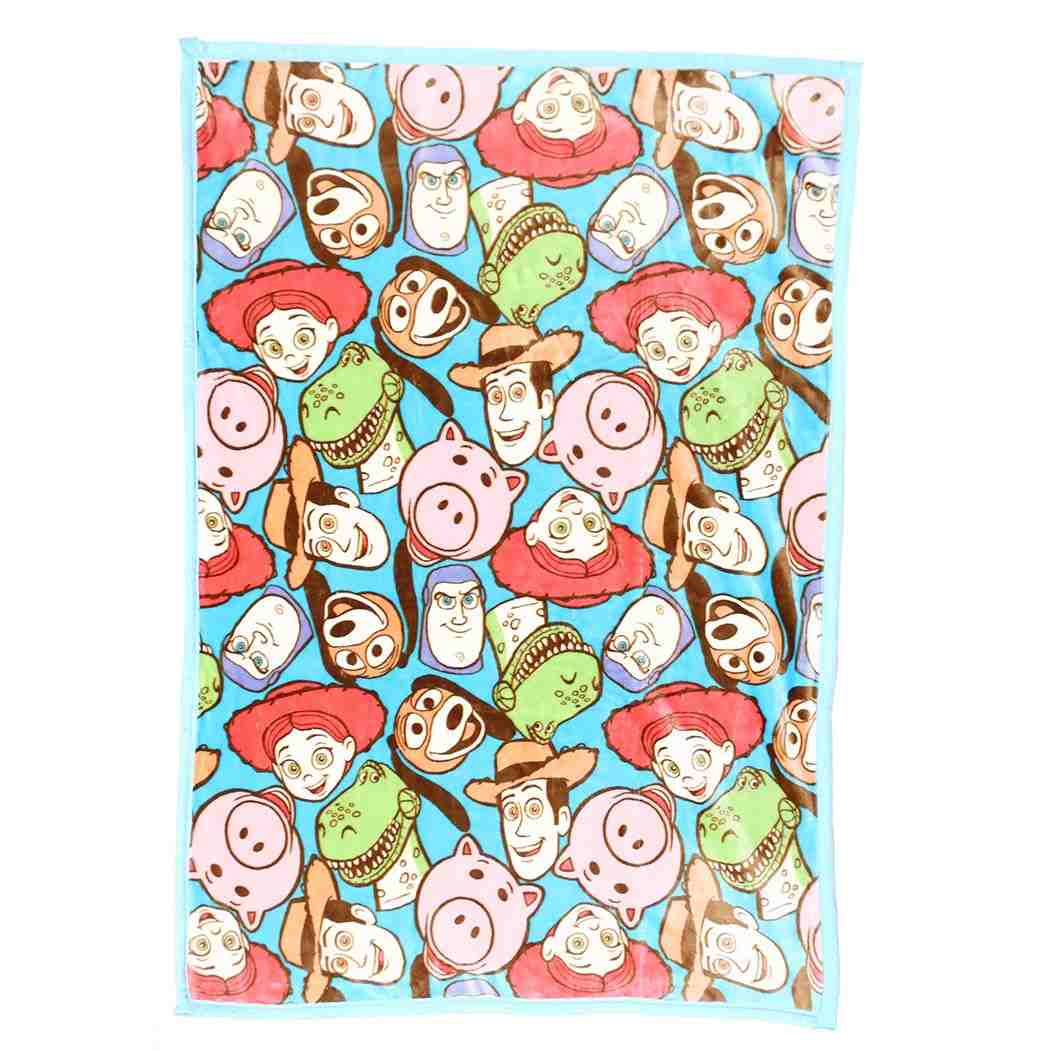 トイストーリー キャラクター ハーフ毛布 ビッグ マイヤー ブランケット フェイシーズフレンズ