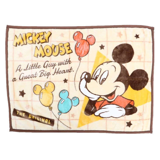 ミッキーマウス キャラクター ブランケット ひざ掛け レトログリッド ディズニー