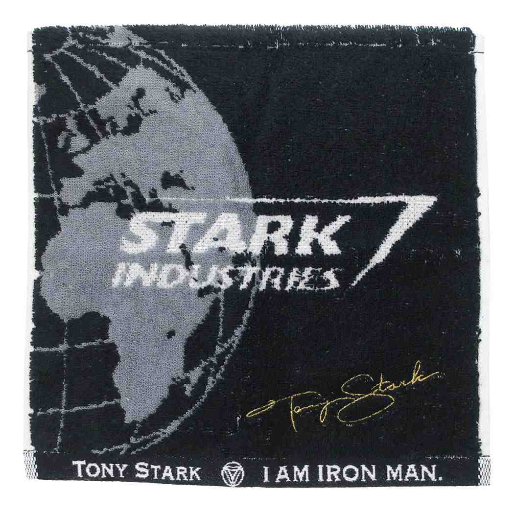 マーベル ジャガードタオル ハンドタオル スターク・インダストリーズ MARVEL キャラクター