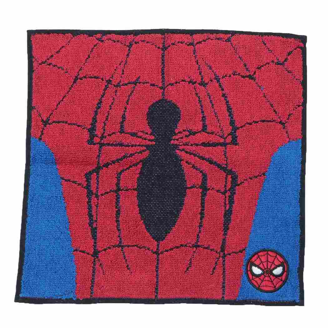 スパイダーマン グッズ ミニタオル キャラクター ジャガードハンカチタオル マーク スパイダー プレゼント 男の子 女の子 ギフト