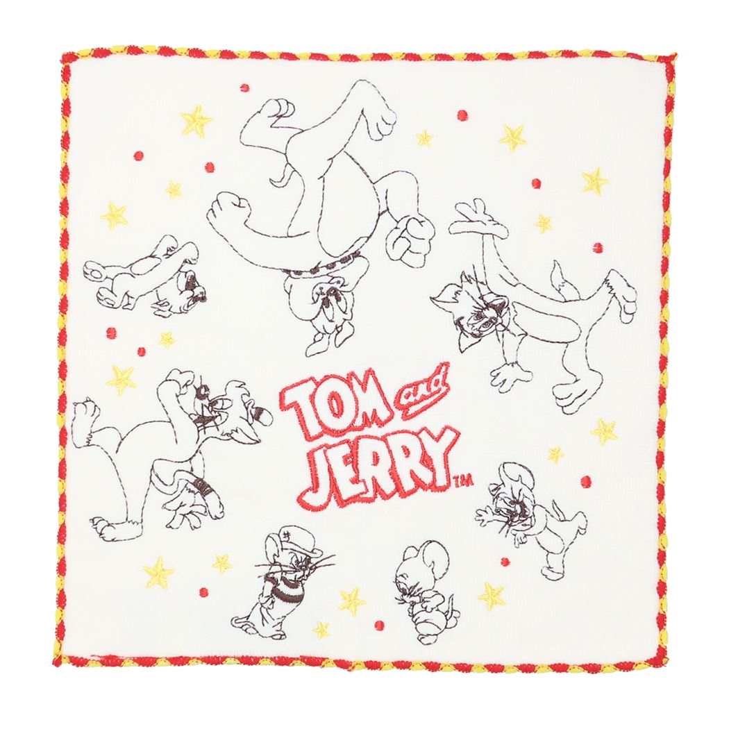 トムとジェリー ミニタオル シャーリングハンカチタオル フェイバリットフレンズ ワーナーブラザース 丸眞