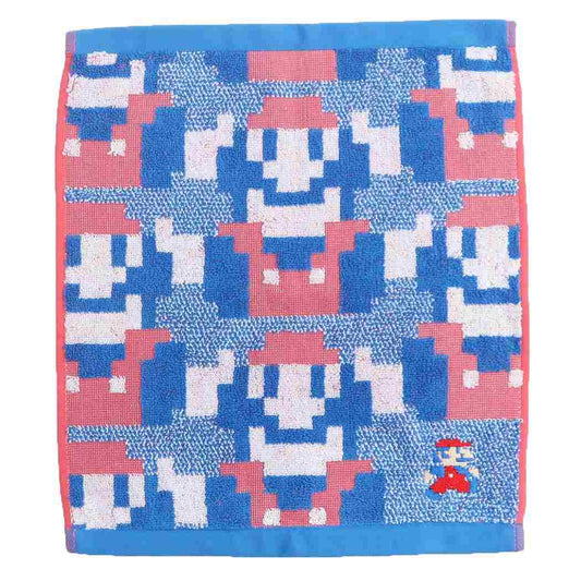 スーパーマリオ ジャガード ウォッシュタオル ハンドタオル キャラクター エンドパターン 丸眞 プレゼント 男の子 女の子 ギフト