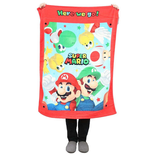 スーパーマリオ キャラクター キッズ タオルケット 制菌 お昼寝ケット マリオスターズ グッズ プレゼント 男の子 女の子 ギフト