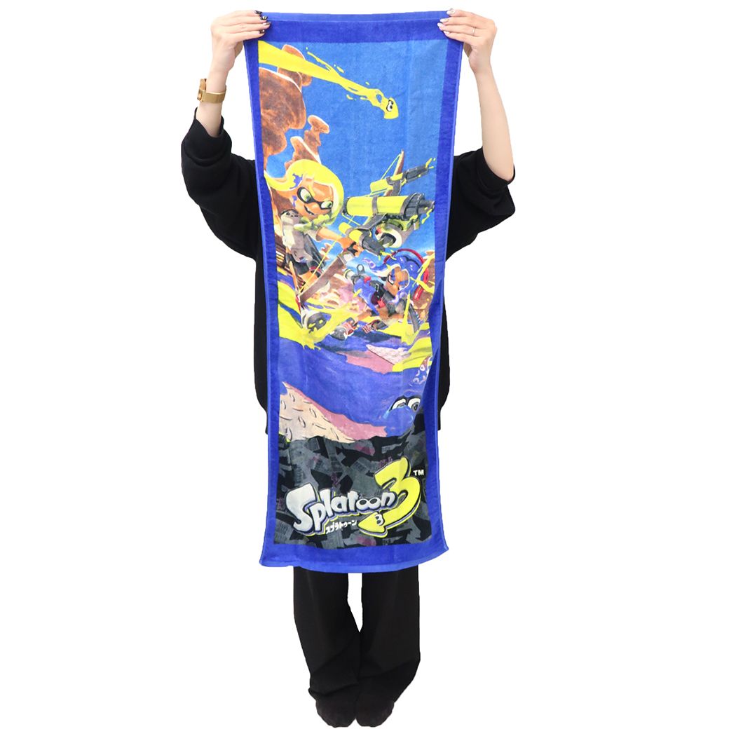 スプラトゥーン3 丸眞 キャラクター 子供用プールタオル ジュニアバスタオル スプラッシュデイ