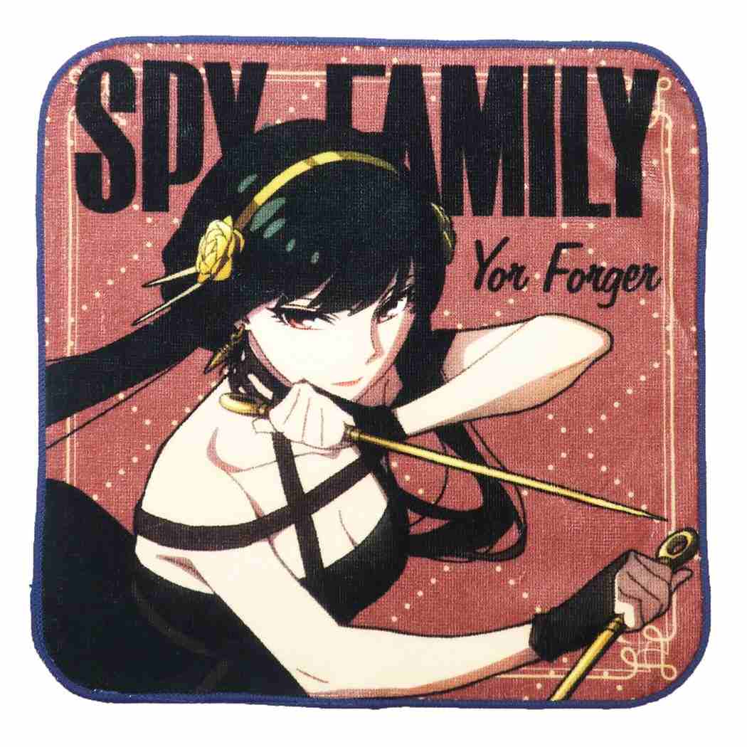 スパイファミリー SPY FAMILY グッズ ミニタオル アニメキャラクター インクジェットプリントハンカチタオル ヨル スタンダード プ