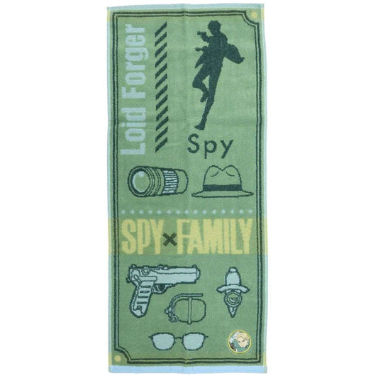 スパイファミリー SPY FAMILY アニメキャラクター フェイスタオル ジャガードロングタオル ロイド アイコン 少年ジャンプ