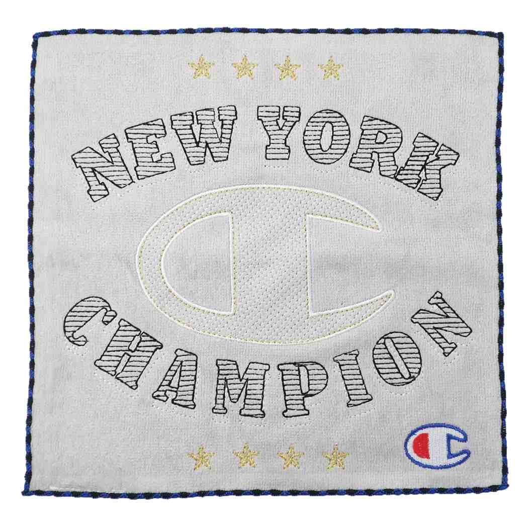 チャンピオン Champion グッズ ミニタオル スポーツブランド 抗菌防臭 刺繍 ハンカチタオル トレーナーロゴ プレゼント 男の