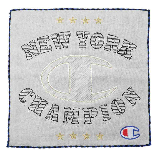 チャンピオン Champion グッズ ミニタオル スポーツブランド 抗菌防臭 刺繍 ハンカチタオル トレーナーロゴ プレゼント 男の