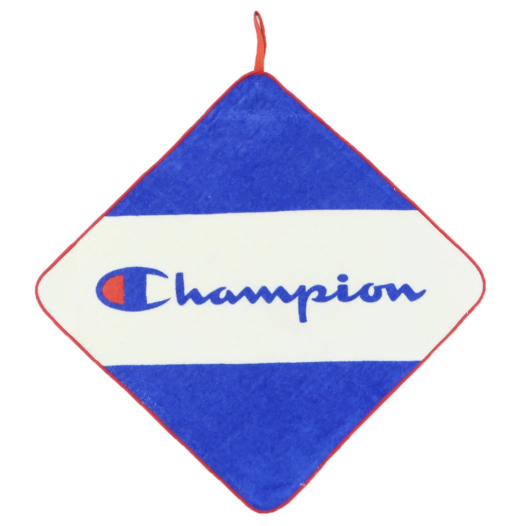 チャンピオン グッズ ループタオル Champion スポーツブランド 幼稚園ループ付きハンドタオル