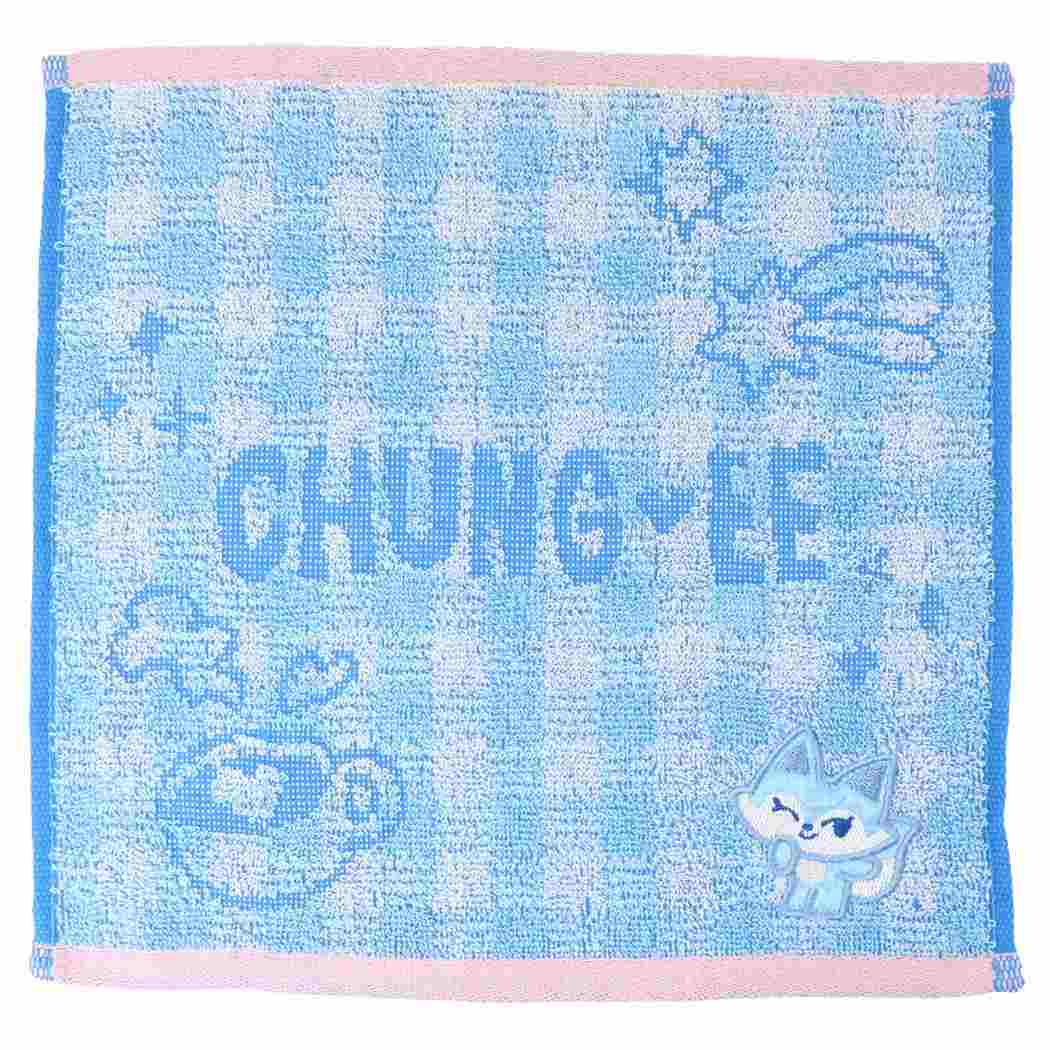 ミニタオル WDZY ジャガードハンカチタオル LINE FRIENDS チェック CHUNG-EE 汗拭きタオル