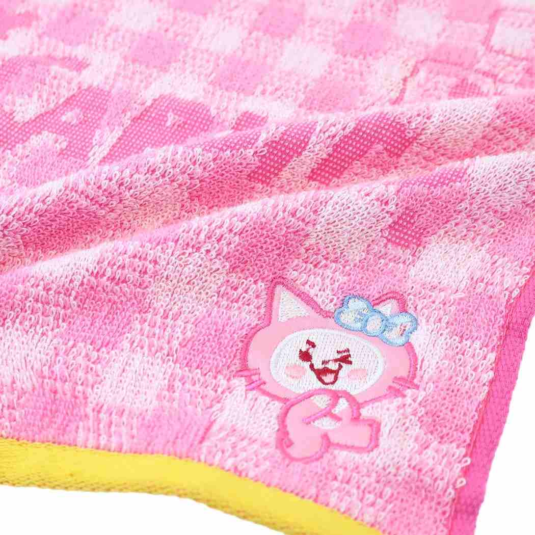 ミニタオル WDZY ジャガードハンカチタオル LINE FRIENDS チェック CABBIT