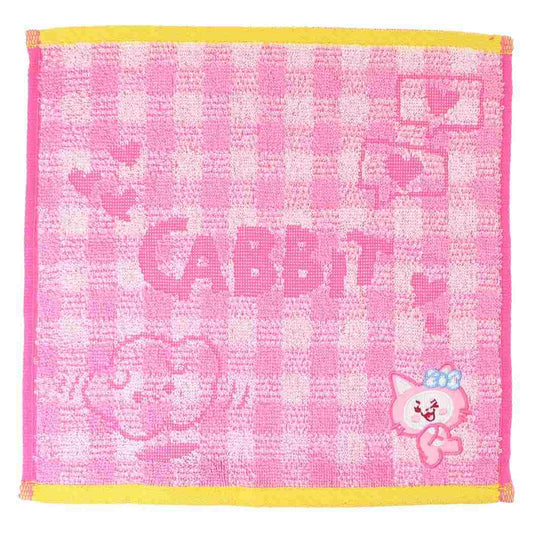 ミニタオル WDZY ジャガードハンカチタオル LINE FRIENDS チェック CABBIT