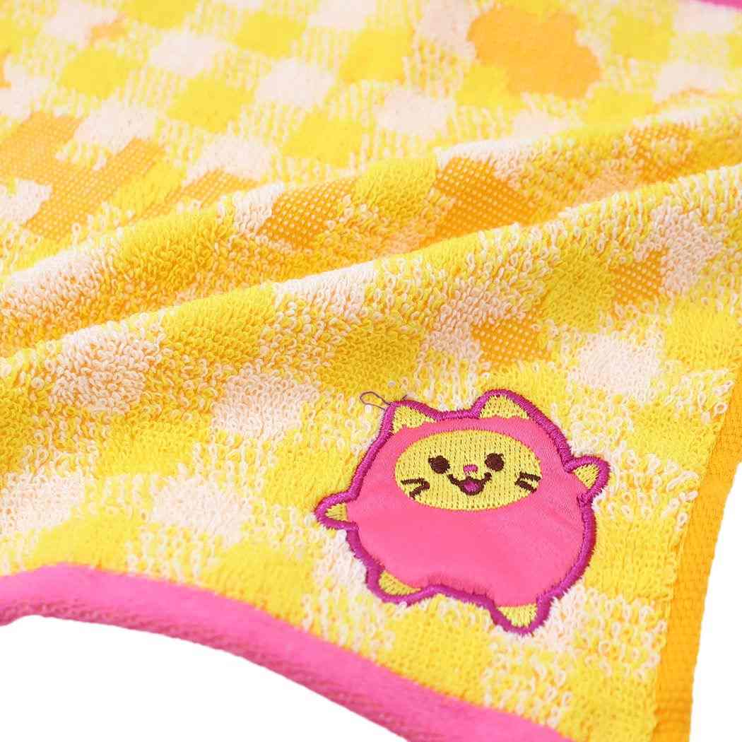 ミニタオル WDZY ジャガードハンカチタオル チェック HATT LINE FRIENDS 丸眞