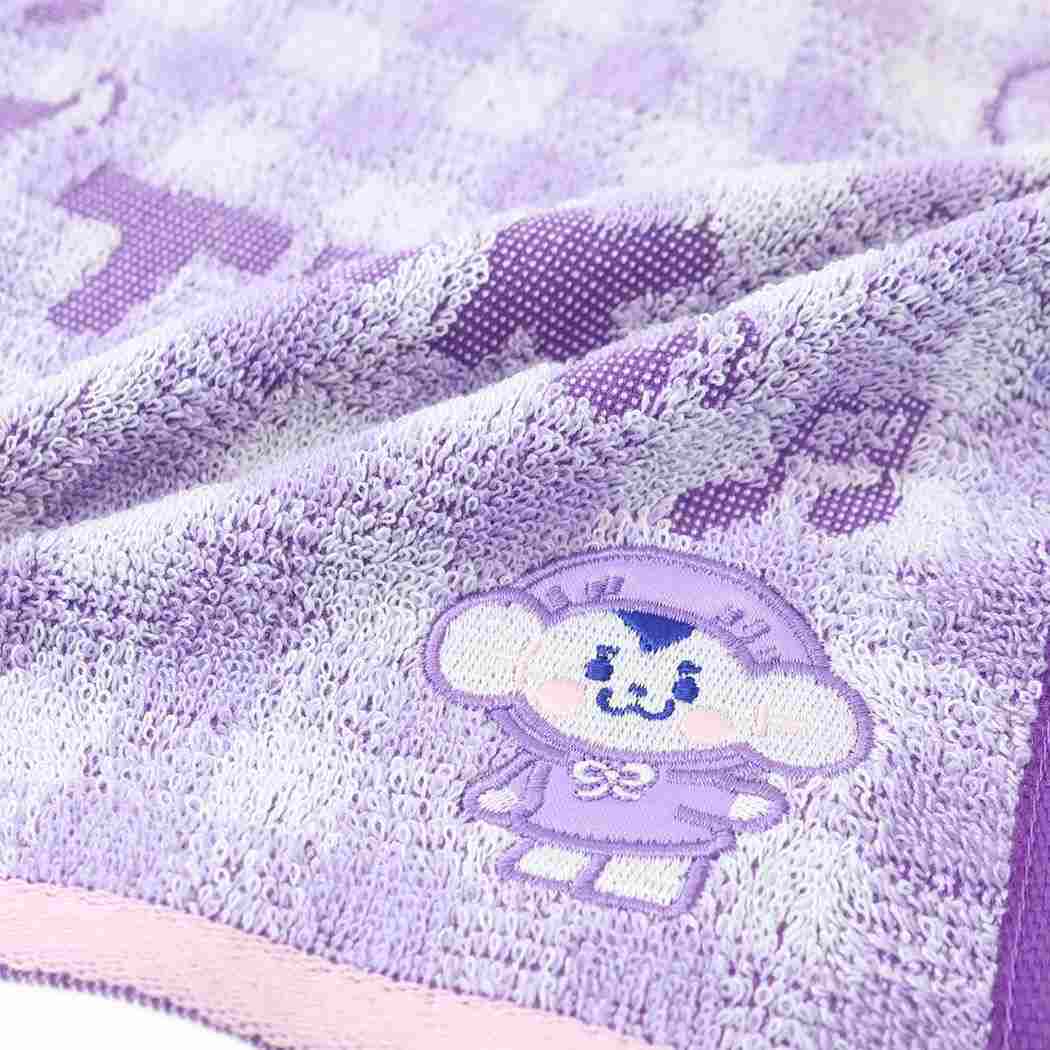 ミニタオル WDZY ジャガードハンカチタオル チェック TUK LINE FRIENDS