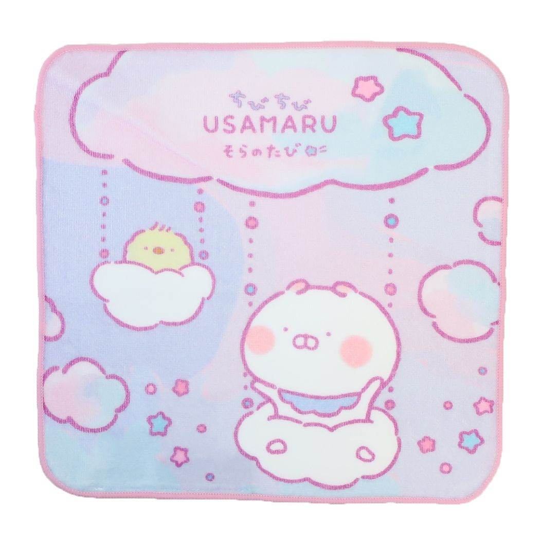 ハンドタオル うさまる ミニタオル そらのブランコ LINEスタンプ