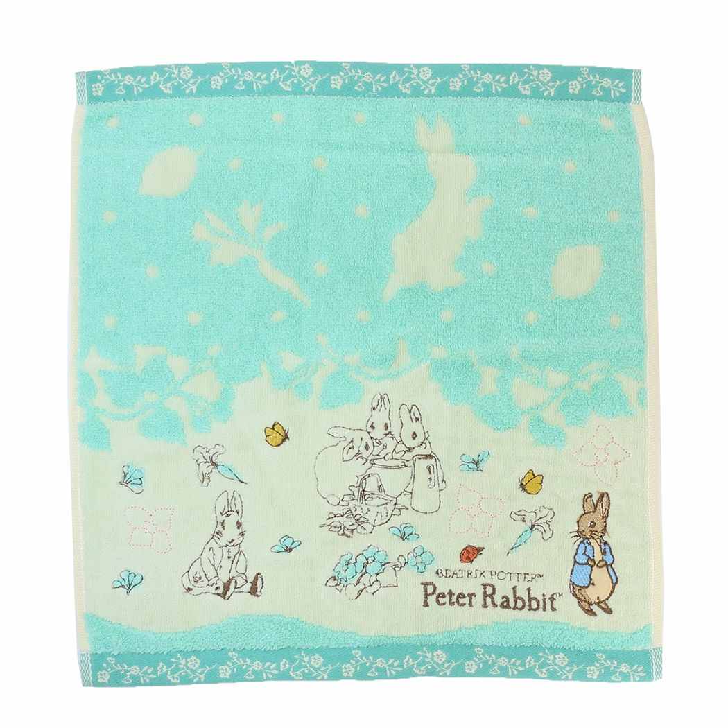 ピーターラビット 無撚糸スチームシャーリング ウォッシュタオル 絵本キャラクター フォレストストーリー