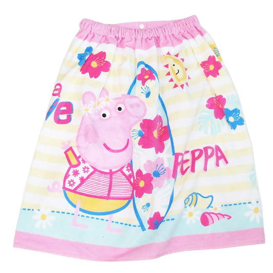 ペッパピッグ 60cm丈巻き巻きタオル サマーサーフペッパ グッズ ラップタオル キャラクター 丸眞 サマーレジャー用品 プレゼント