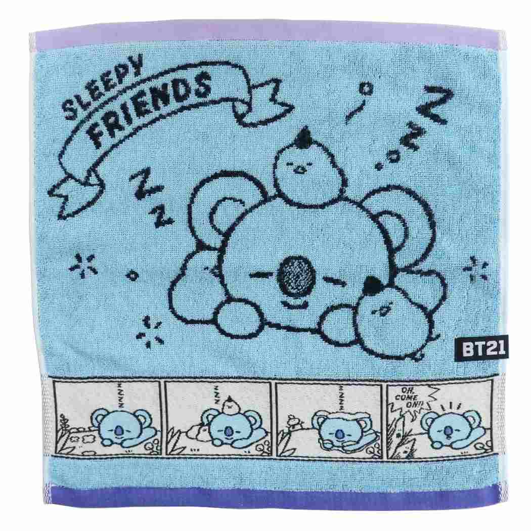 BT21 制菌 ジャガード ウォッシュタオル ハンドタオル コミックタッチ KOYA LINE FRIENDS キャラクター プレゼント