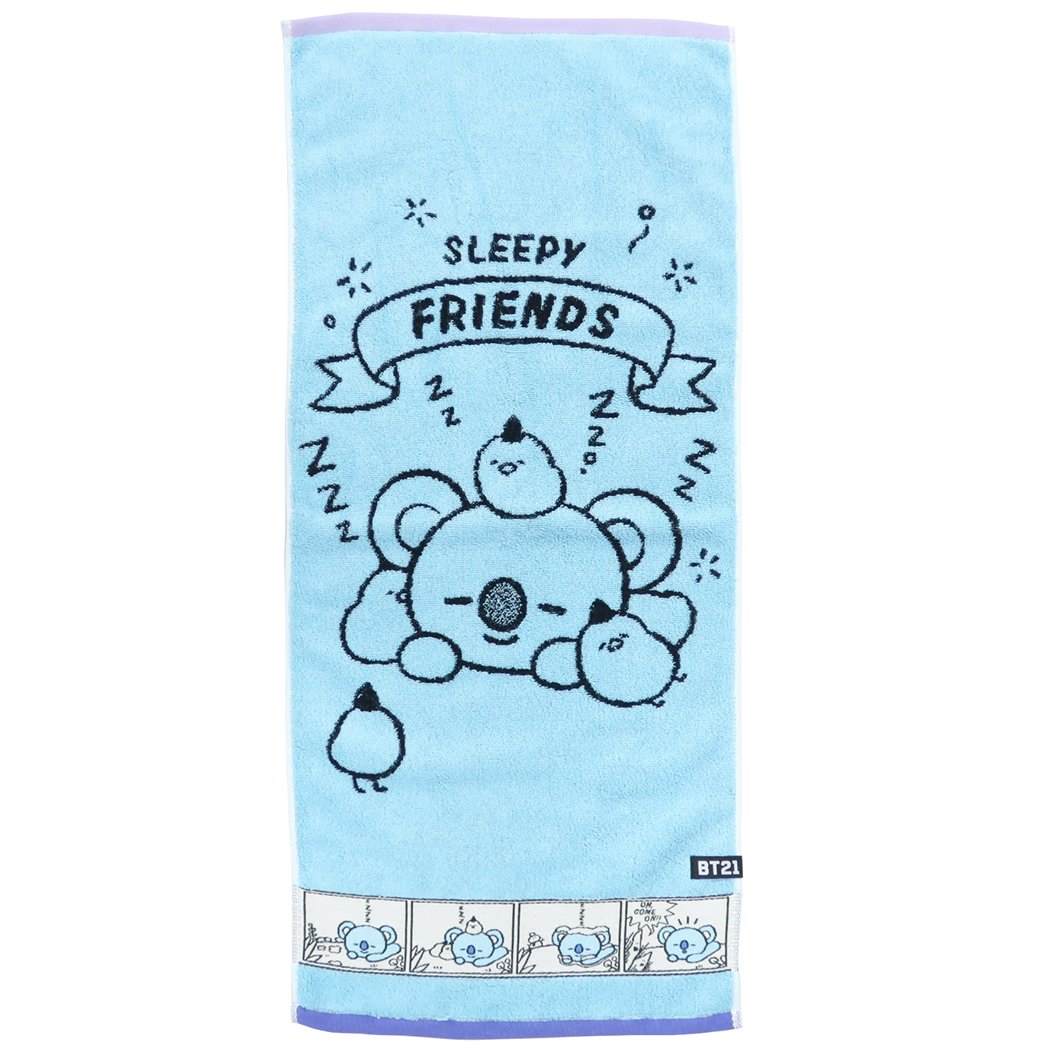 フェイスタオル BT21 制菌 ジャガード ロングタオル LINE FRIENDS コミックタッチ KOYA プレゼント キャラクター