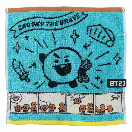 制菌 ジャガード ハンカチタオル BT21 ミニタオル LINE FRIENDS 通販 コミックタッチ SHOOKY グッズ プレゼント