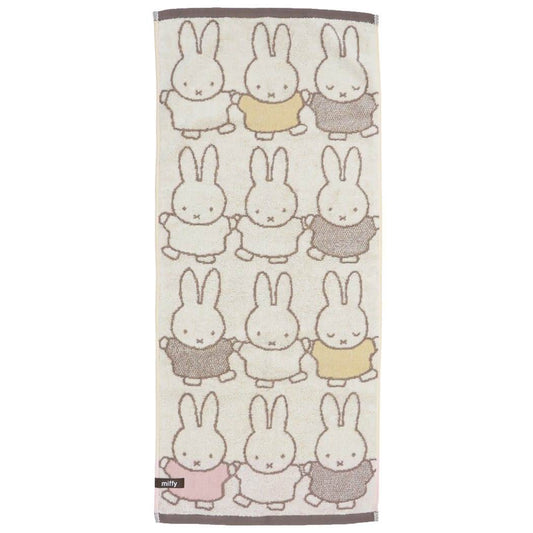 フェイスタオル ミッフィー 抗菌防臭 ジャガード ロングタオル ディックブルーナ 手つなぎmiffy プレゼント 絵本キャラクター 男
