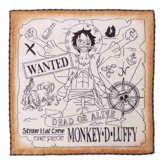 ミニタオル ワンピース 全面刺繍 ハンカチタオル トレジャーハント ONE PIECE 丸眞 プレゼント 男の子 女の子 ギフト