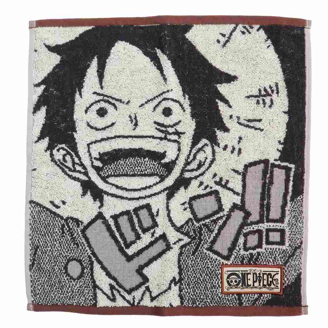 ワンピース ONE PIECE グッズ ハンドタオル ジャガード ウォッシュタオル ルフィ ドン 丸眞 プレゼント 男の子 女の子 ギ