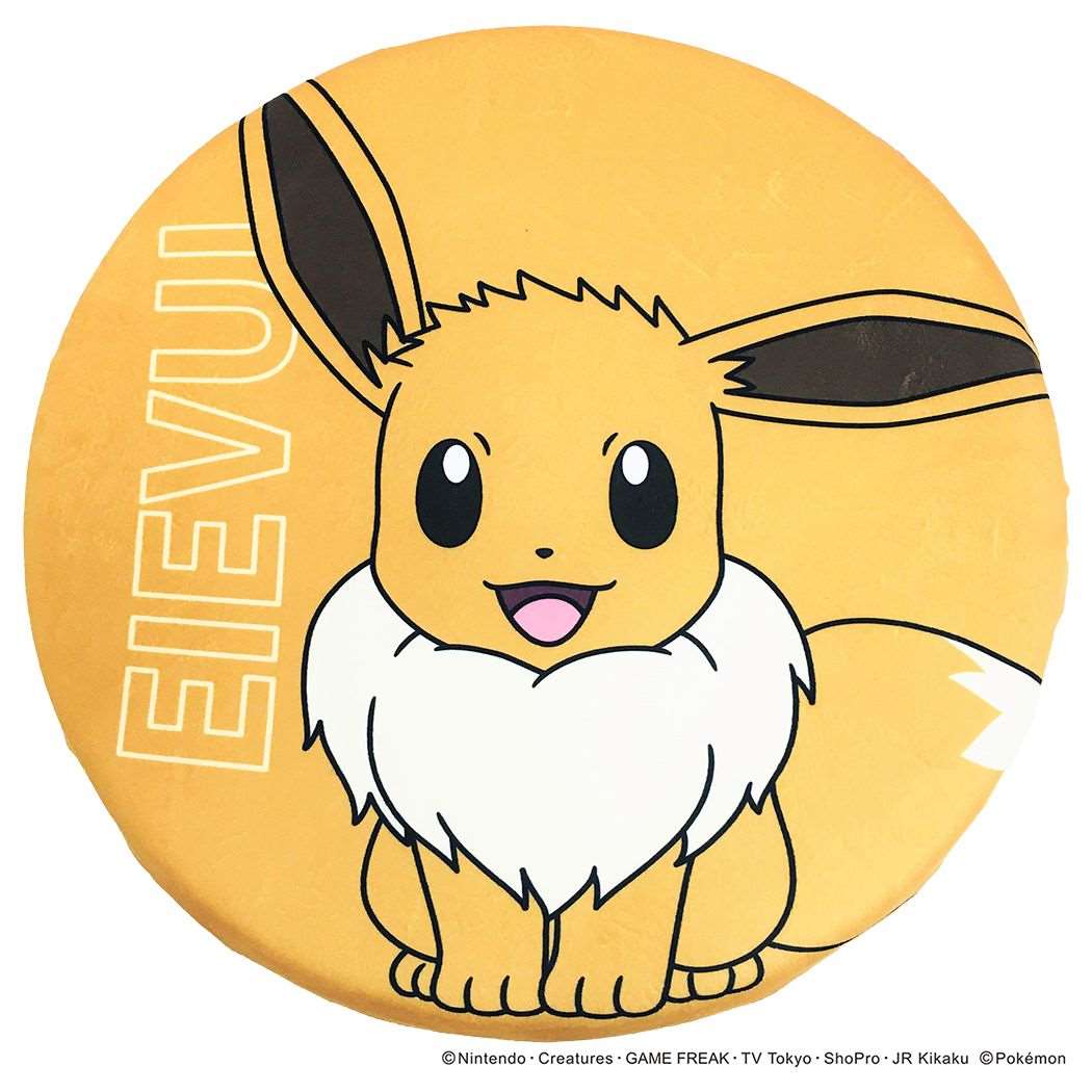 ポケットモンスター グッズ 座布団 キャラクター 低反発もちもちシートクッション イーブイ