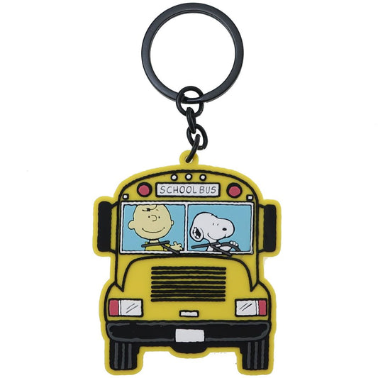 スヌーピー ピーナッツ キャラクター キーホルダー レトロダイカットキーリング スクールバス プレゼント 男の子 女の子 ギフト