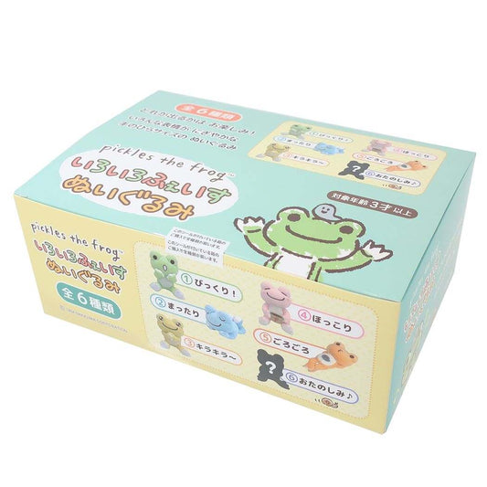 かえるのピクルス キャラクター マスコット いろいろふぇいすぬいぐるみ 全6種 6個入セット