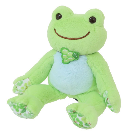 かえるのピクルス ビーンドール ぬいぐるみ キャラクター フルーツマルシェ マスカット