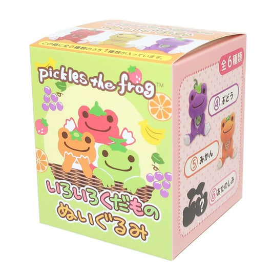 かえるのピクルス キャラクター マスコット いろいろくだもの ぬいぐるみ 全6種