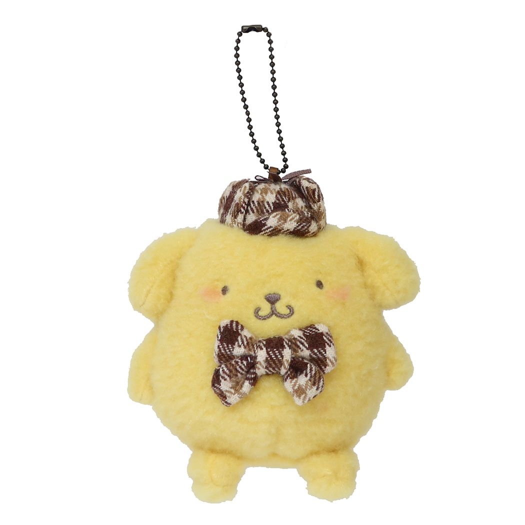 ポムポムプリン キャラクター マスコット ミニぬいぐるみボールチェーン ほわモカチェック