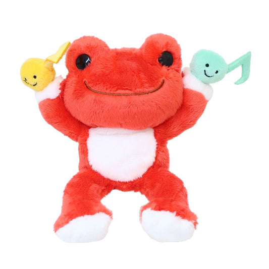 かえるのピクルス プラッシュドール ぬいぐるみ with おんぷちゃん あかね