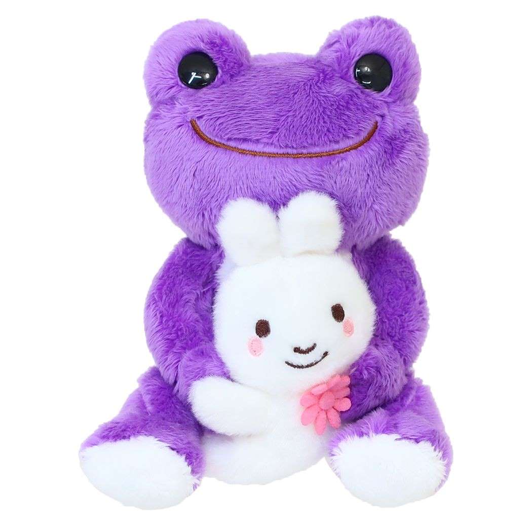 かえるのピクルス プラッシュドール ぬいぐるみ キャラクター with うさぎのラパン すみれ