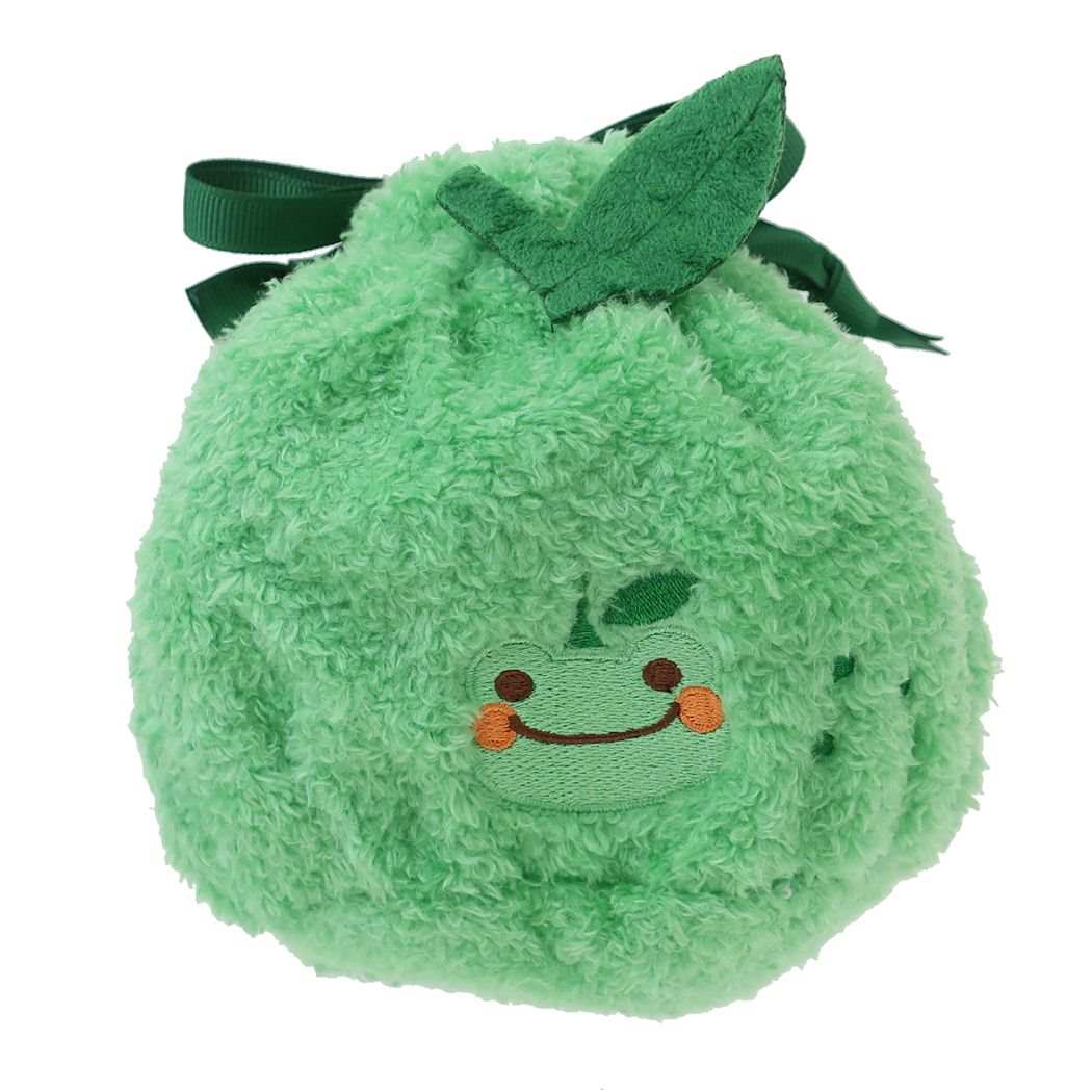 かえるのピクルス まんまる巾着 きんちゃくポーチ 巾着袋 キャラクター かぼす
