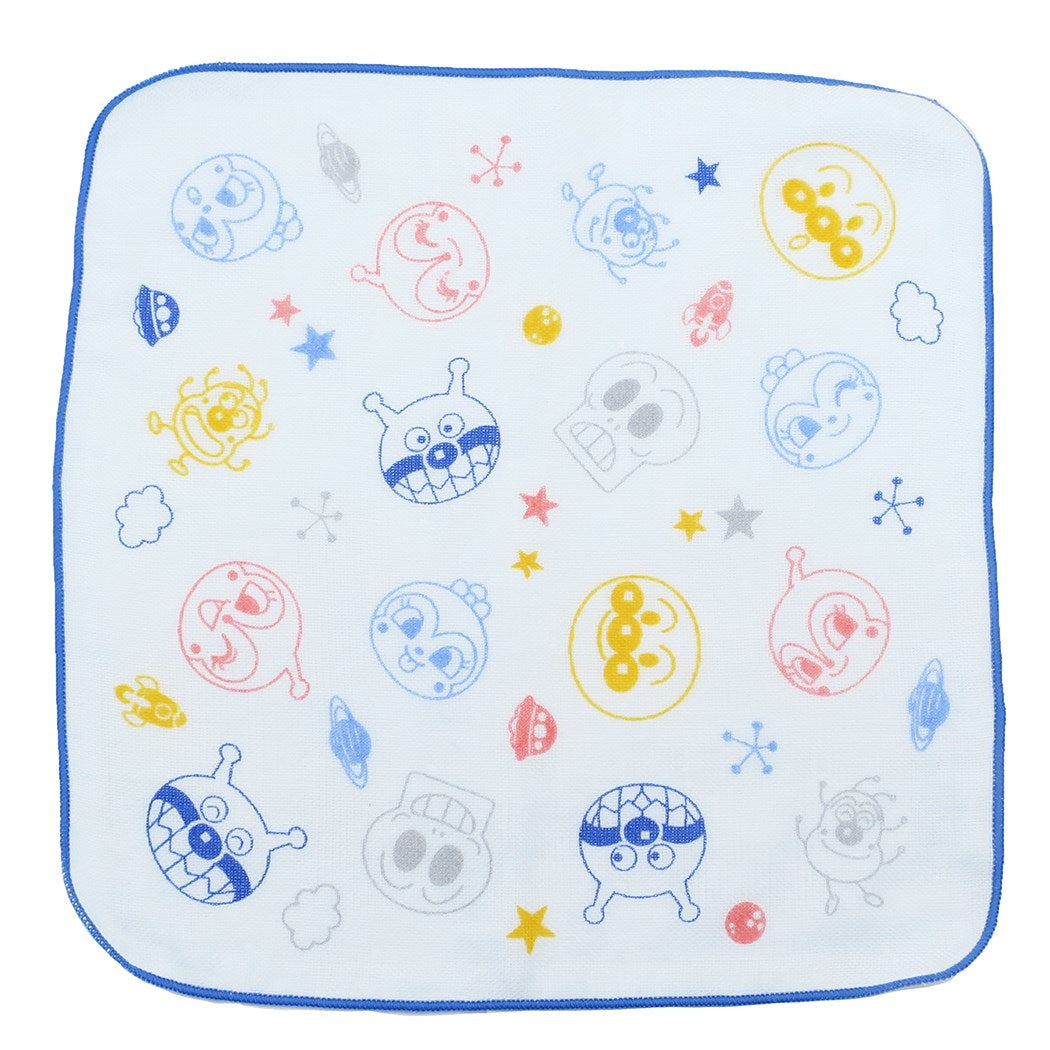 アンパンマン ガーゼ ミニタオル ばいきんまんチーム グッズ ハンドタオル キャラクター 新入学新学期準備 ナストーコーポレーション 25×25cmク