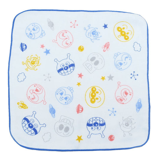アンパンマン ガーゼ ミニタオル ばいきんまんチーム グッズ ハンドタオル キャラクター 新入学新学期準備 ナストーコーポレーション 25×25cmク