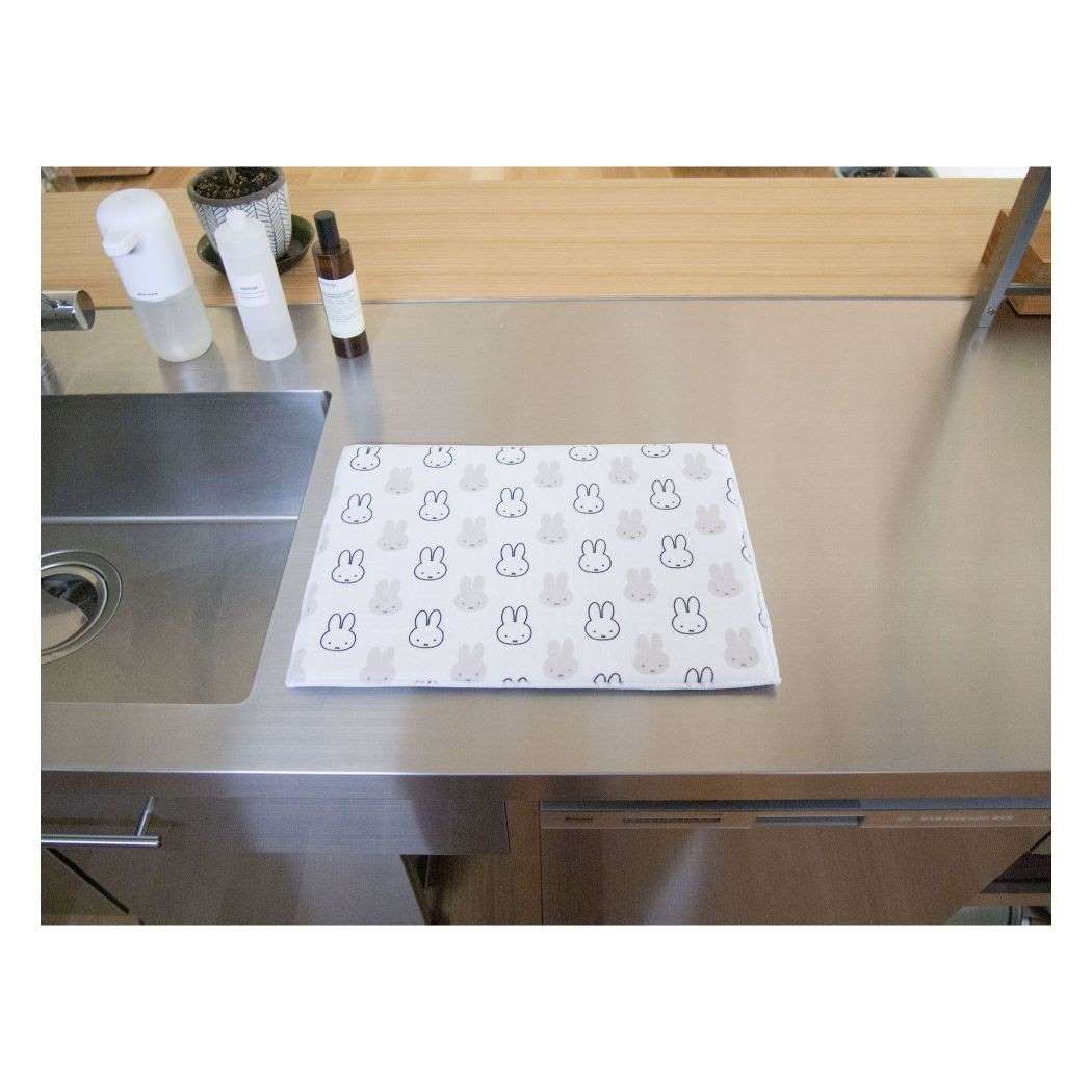 ミッフィー 吸水マット 吸水水切りマット30×40cm WH 顔だけミッフィー ディックブルーナ オカトー プレゼント 男の子 女の子