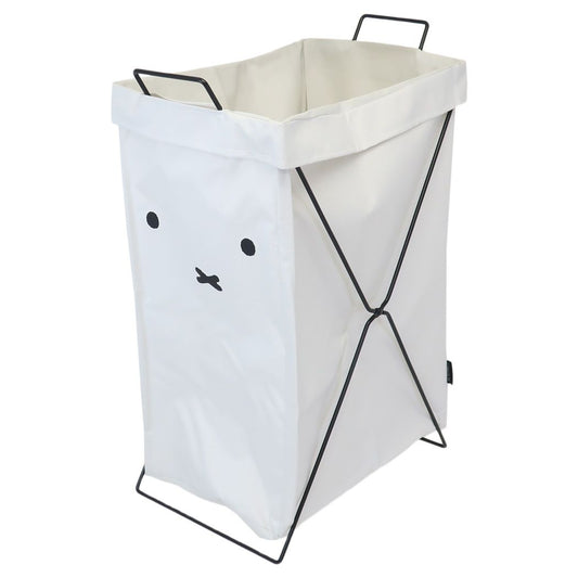 ミッフィー 折り畳めるランドリーバスケット 縦型 洗濯カゴ ディックブルーナ 絵本キャラクター