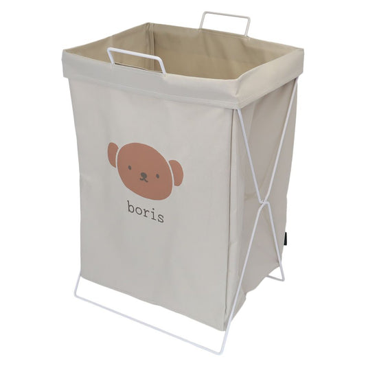 ミッフィー 折り畳めるランドリーバスケット 横型 ディックブルーナ 洗濯カゴ 絵本キャラクター boris