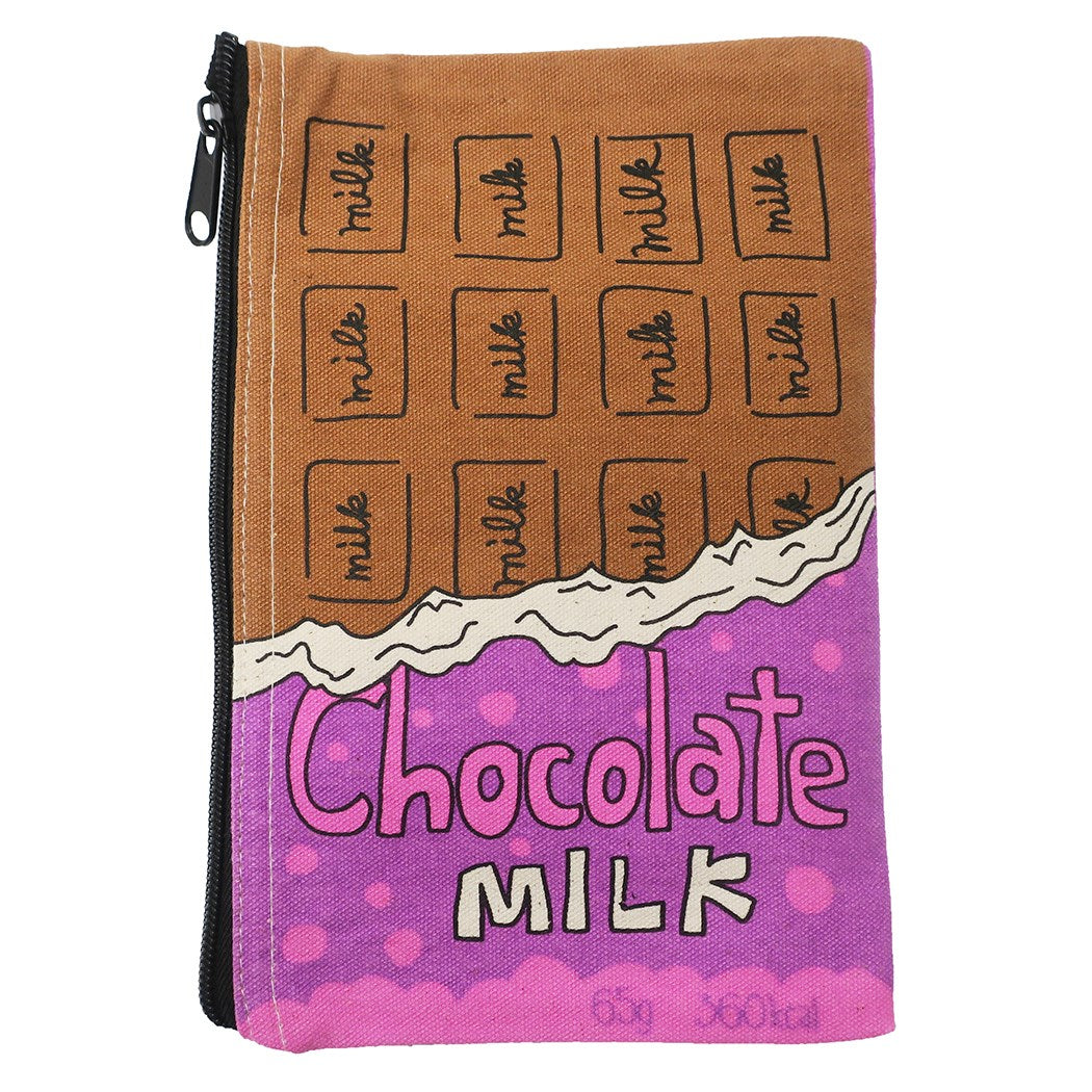 チョコレート 平ポーチ キャンバス フラット ポーチ オクタニコーポレーション 23.5×14.5cm プレゼント 男の子 女の子 ギ