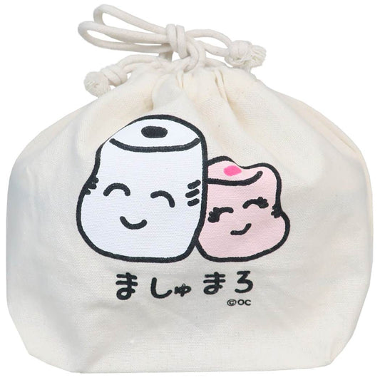 おえかきシリーズ マチ付ききんちゃくポーチ 巾着袋 ましゅまろさん プレゼント 男の子 女の子 ギフト