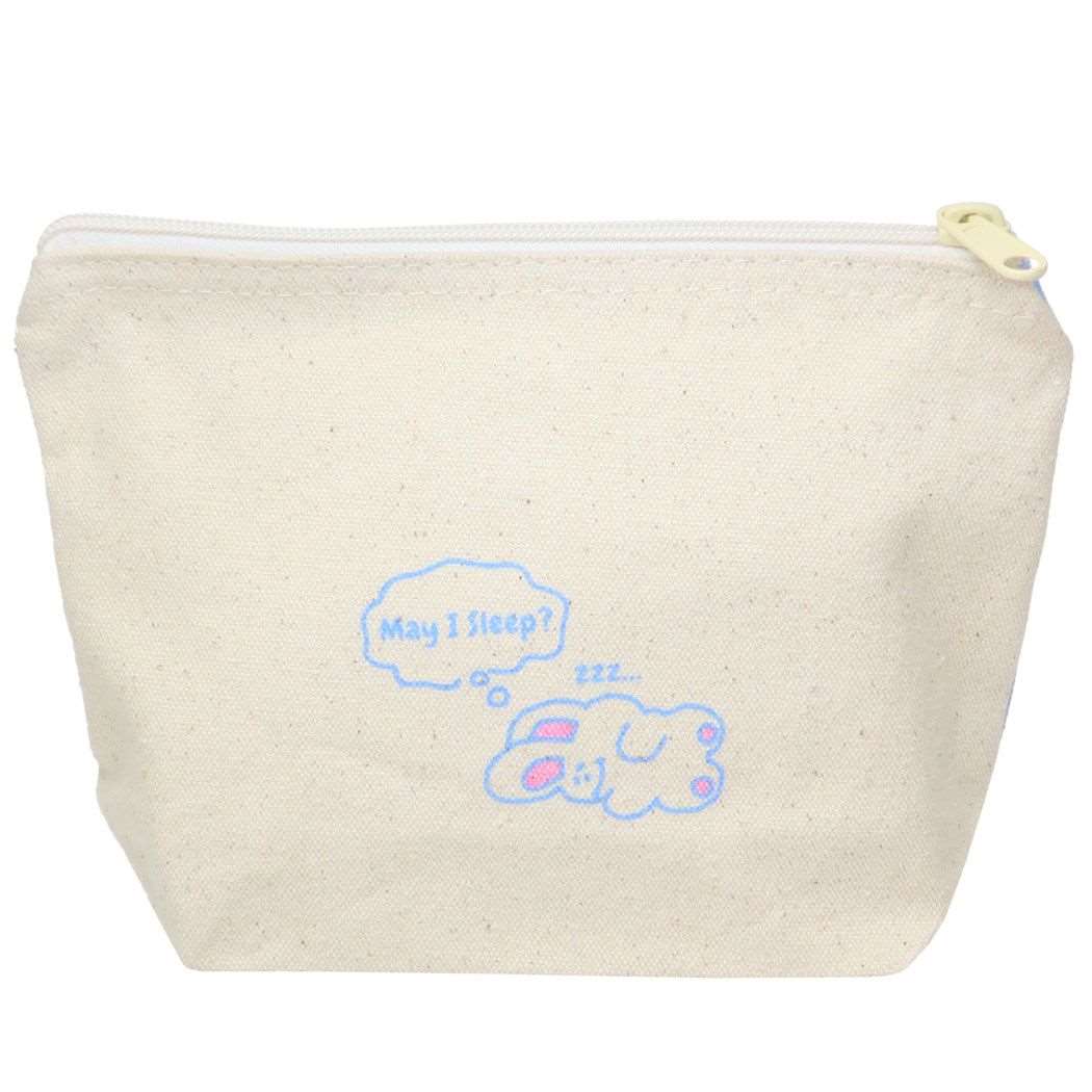 コスメポーチ POUCH マチ有り キャンバスポーチ ねていい？ オクタニ