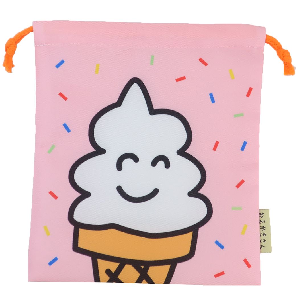 おえかきさん グッズ 巾着袋 おもしろ雑貨 きんちゃくポーチ