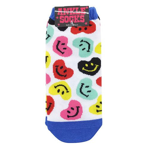 くつした 女性用靴下 レディースアンクルソックス HEART SMILE MULTI ハートスマイル ファッション プレゼント 男の子