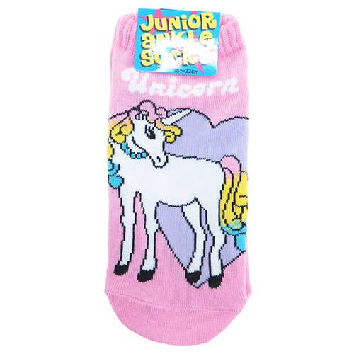 かわいい ファッション 子供靴下 ジュニア アンクルソックス ユニコーン ハート オクタニ くるぶし丈 プレゼント 男の子 女の子 ギ