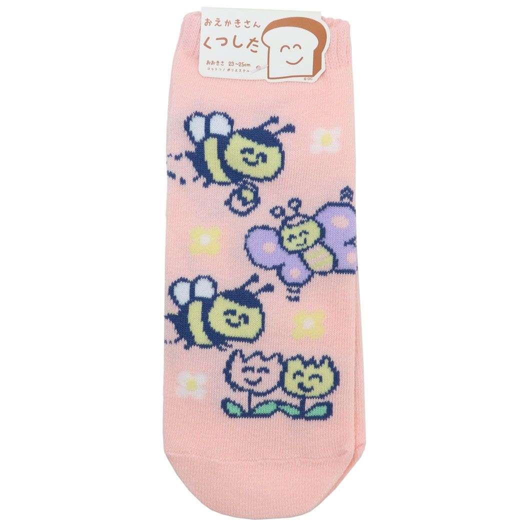 おえかきさん グッズ 女性用靴下 かわいい